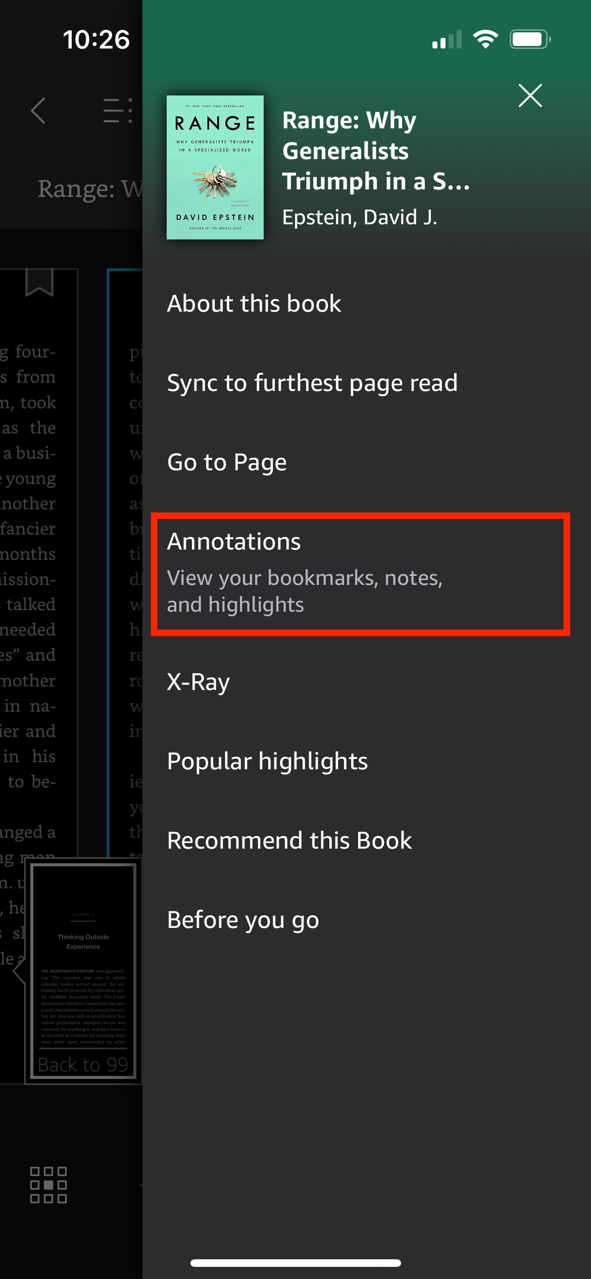 Step 2 - Navigate to Annotations
