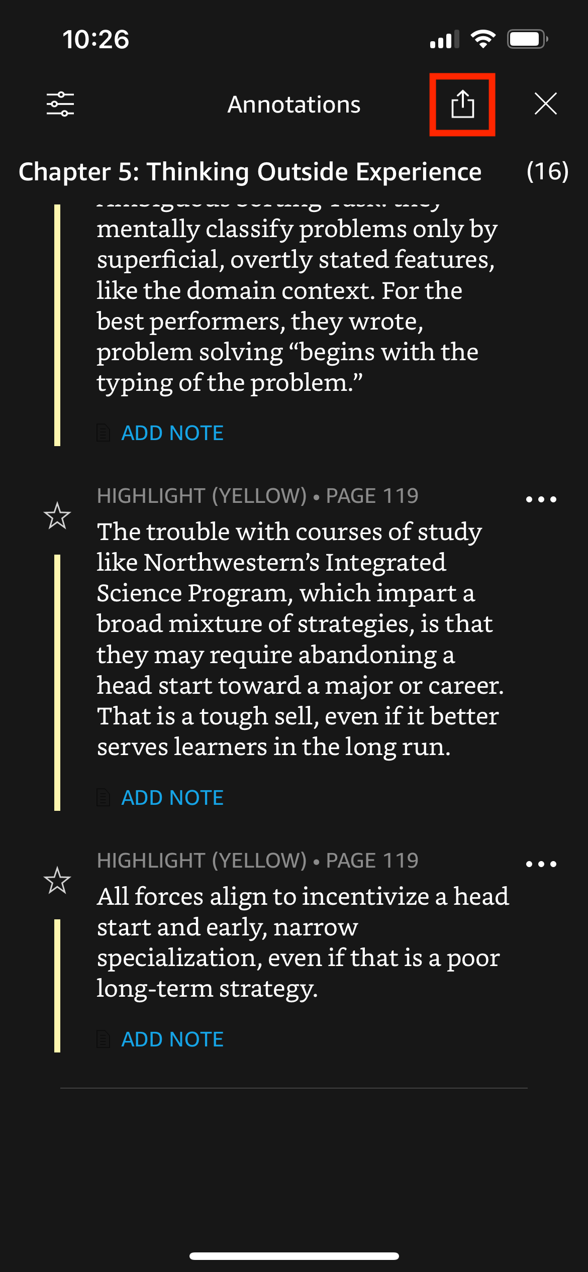 Step 3 - Tap on the Share icon